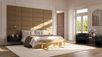 Vänt Upholstered Wall Panels - Queen/Full Size Wall Mounted Headboards - Boucle Beige - Set of 4 Panels (Each Individual Panel 30"x11.5")
