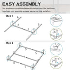 California King Size Bed Frame, 7 Inch Metal Basics Bed Frame,Low Profile Base for Box Spring, 9-Leg Support, Noise-Free, Easy Assembly, Black
