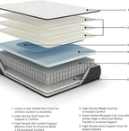 Signature Design by Ashley Limited Edition Plush 12 Inch Hybrid Mattress with Gel Memory Foam and Edge Support for Cool Sleep and Pressure Relief, Twin XL, Fiberglass Free, Mattress In A Box