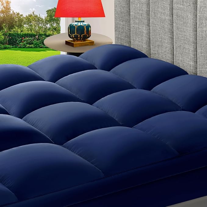CHOKIT King Mattress Topper, Extra Thick Pillow Top Mattress Pad for Back Pain Relief, Cooling Bed Topper Mattress Cover with 8-21 Inch Deep Pocket