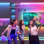 LED Lights for Bedroom, 65ft Smart RGB Music Sync Bluetooth App & Remote Control, USB-Powered LED Strip Lights, Gaming, Bedroom, PC, Home Theater,Parlor,Room