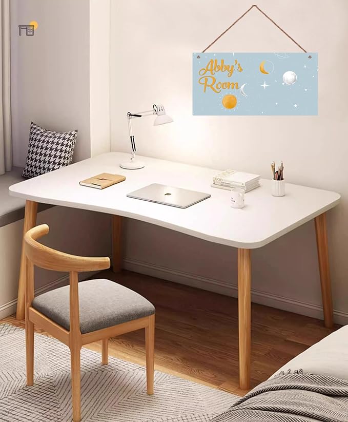 Personalized Sign Starry sky Decor For Boys Room, Sun Moon Stars Themed Wall Art Decor For Little Man Cave, Outer Space Room Decor, Universe Decorations For Kids Room Nursery Baby Game Room