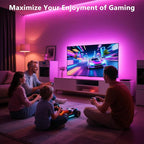 PANGTON VILLA Led Strip Lights 8.2ft for 40-60in TV, USB LED TV Backlight Kit with Remote - 16 Color 5050 LEDs Bias Lighting for HDTV