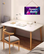 Personalized Stars Sign Customized Galaxy Signs Wall Art Decoration Exquisite Decorative Signs for Girls Bedroom Door Decor For Kids Room Outer Space Themed Nursery Decor For Boys Room