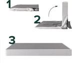 ZINUS No Assembly Metal Box Spring, 7.5 Inch White Mattress Foundation, Sturdy Metal Structure, Twin