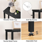 HOOBRO 70.9" Narrow Console Table with Charging Station, 5.9" Sofa Table with 2 Power Outlets and USB Ports, Long Entryway Tables Behind Couch Table, for Hallway, Living Room, Black BB185UXG01