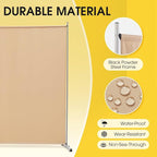 Rantila 2 Large Panels Room Divider,Portable Office Divider,Convenient Movable,Folding Partition Privacy Screen for Bedroom,Dining Room, Study,142" W x 71" H,Beige