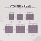 Utopia Bedding Comforter Duvet Insert, Quilted Comforter with Corner Tabs, Box Stitched Down Alternative Comforters Queen Size (Plum)