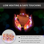 USB Powered String Light, 1 Pack USB Plug in Copper Wire Fairy Lights for Indoor, Bedroom Festival Christmas Wedding Party Patio Decorative Window with USB Interface (33ft./10M,Multi Color)