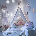 JMEXSUSS 4 Pack 50 LED White Christmas Fairy Lights Battery Operated - 16.1ft Mini Twinkle Lights Indoor Outdoor Waterproof for Dorm Garden Patio Party Wedding Birthday Holiday Decorations