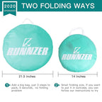 Crib Pop Up Tent Baby Safety Mesh Cover Mosquito Net Toddler Bed Canopy Netting Cover Protect Baby from Biting and Falling, Emerald, 51 x 51 x 27 Inch
