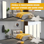 Room Divider 6FT Portable Room Dividers and Folding Privacy Screens, 88'' W Fabric Divider for Room Separation, 4 Panel Partition Room Dividers Freestanding Wall Divider Screen for Dorm Studio Office