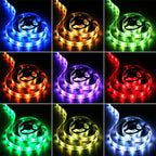 Battery Powered LED Strip Lights, 24-Keys Remote Controlled, DIY Indoor and Outdoor Decoration, 6.56ft Waterproof