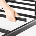 Best Price Mattress Twin XL 14 Inch Black Metal Platform Bed Frame