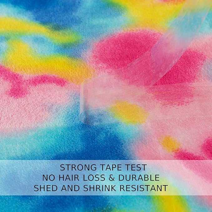 Flannel Colorful Blanket Queen Size for All Season - Premium Lightweight Anti-Static Super Soft Cozy Plush Rainbow Throw, Lightweight Microfiber Winter Warm Blanket 90" x 90"(Rainbow Queen)