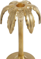 Deco 79 Aluminum Metal Decorative Candle Holder Candle Stand, Set of 3 Candlestick Holder 6", 8", 10"H, Gold