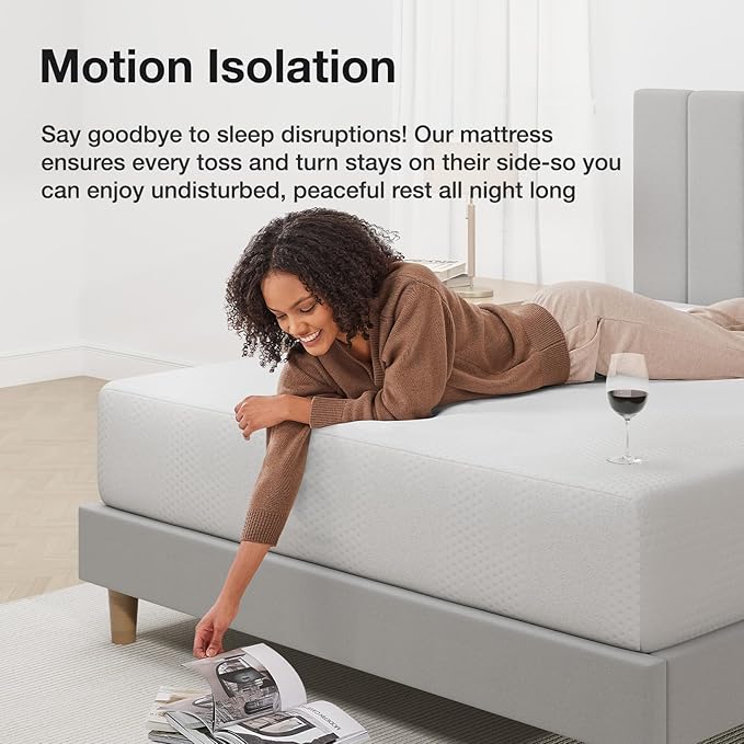 Novilla 12 Inch Queen Mattress in a Box, Gel Memory Foam Queen Size Bed Mattress for Cooling Night Sleep, Comfort Sleep & Pressure Relief, CertiPUR-US Certified