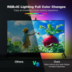 RadiantFlux 16.4FT LED Strip Lights for TV,Smart LED Backlight with Camera,Color Changing Gaming Lights with Remote Control,Sync to 65-75 Inch TV Without Delay,for Room Gaming Decoration