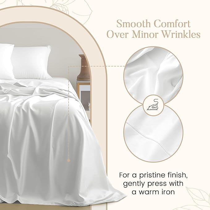 100% Cotton Bed Sheets Queen Size Bed Set, 800 Thread Count Deep Pocket Queen Sheet Set, No lint Soft Breathable Sateen Weave 4-Piece Egyptian Cotton Sheets, Fits upto 17", Machine Washable- Seafoam