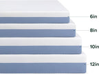 ZINUS 8 Inch Queen Cooling Essential Memory Foam Mattress [NewVersion], Fiberglass Free, Medium Feel, Breathable Cooling Layers, Certified Safe Materials
