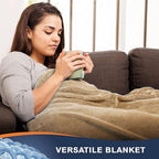 Walensee Fleece Blanket Plush Throw Fuzzy Lightweight (King Size 108x90 Tan Camel/Taupe) Super Soft Microfiber Flannel Blankets for Couch, Bed, Sofa Ultra Luxurious Warm and Cozy for All Seasons