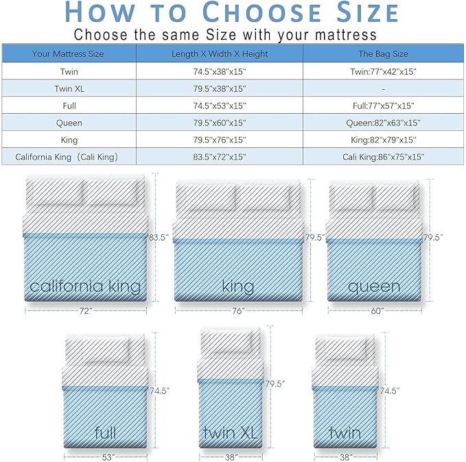 AlexHome Mattress Bag for Moving and Storage,Heavy Duty Tarp Reusable Mattress Storage Bag,Easy Carrier Mattress Moving Cover (Queen Size,2 Pack)