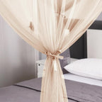 Mengersi Mosquito Net for Bed Canopy,Four Corner Post Canopy Bed Curtains for Full/Queen/King Size Bed,Bed Curtains for Patio Indoor Outdoor Net