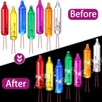 Mudder 200 Count 2.5V Christmas 50/100/150/200 Count Mini Incandescent Wire String Lights Replacement Bulbs Indoor/Outdoor Christmas Lights Decorations for Home Xmas Tree(Assorted Color)