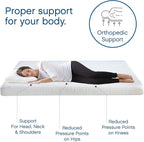 Cool Gel 6 Inch Queen Memory Foam Mattress Medium Firm, Memory Foam Mattress Queen Size Cooling, Made in the USA, 6" Depth with Pressure Relief, CertiPUR-US Certified No Fiberglass, CoolGel Bed