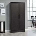 Sauder HomePlus Storage Cabinet, Raven Oak Finish