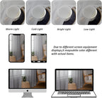 Chyhomenyc Sheer Valances for Windows 2 Pack, Small Window Curtains for Living Room Bathroom Cafe Laundry Basement, Modern Top Dual Rod Pocket Voile Curtain, 42W x 18L inches, Light Grey
