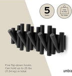 Umbra Picket Rail Hook for Entryways, Black