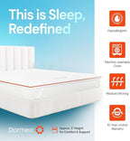 Dormeo Premium Twin XL Cooling Mattress Topper - 3-Zone OctaspringⓇ Technology for Optimal Back Support, Anti-Slip Bottom