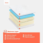 PrimaSleep Full Mattress, 9 Inch Gel Memory Foam Mattress, Gel Infused for Comfort and Pressure Relief, CertiPUR-US Certified, Bed-in-a-Box, Medium Firm, Full Size