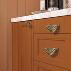 20 Pack 3 Inch (76mm) Antique Brass Cabinet Pulls Cup Flat Drawer Handles Kitchen Cupboard Pull Bathroom Dresser Sunflower Handle Unique Hardware for Furniture Door Wardrobe Hardware TYH-AB-20