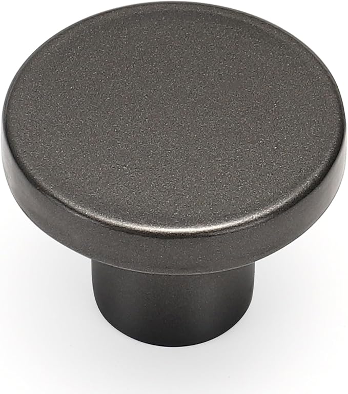 Ravinte 25 Pack Cabinet Knobs Pearl Grey Kitchen Cabinet Knobs Round Dresser Drawer Pulls Closet Door Pulls 1-1/5 Inch