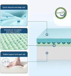 ONENICE 10 Inch Twin Mattress for Single Bed, Breathable Gel-Memory Foam Plus Pillowtop Mattress in a Box for Pressure Relief, CertiPUR-US Certified, Fiberglass-Free