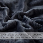 HOZY Soft King Size Blanket for Fall Winter Spring All Season Warm Fuzzy Summer Autumn Oversized Blankets for Cal King/California King Bed Fluffy Lightweight Dark Grey 90"x108"