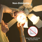 Lepro E12 LED Candelabra Light Bulbs, 5.5 watt, 40 watt Equivalent C37 B11 Ceiling Fan Bulb Chandelier Bulbs, 2700 Kelvin Warm White Type B Small Base Candle Lights, Frosted Plastic Shell, 6-Pack