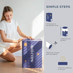 Navy Space Adventure Japanese Floor Futon Mattress, Thicken Tatami Mat Sleeping Pad Foldable Bed Roll Up Mattress Floor Lounger Bed Couches and Sofas for Kids Full Size