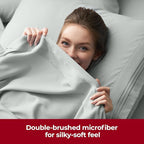 Mellanni Extra Deep Twin XL Sheets - 3 PC Iconic Collection Bedding - Hotel Luxury, Ultra Soft, Cooling Bed Sheets - Wrinkle, Fade, Stain Resistant (Twin Extra Long, Spa Mint)