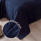 Exclusivo Mezcla Fleece Blanket King Size for Bed, Super Soft and Warm, All Season Use, Cozy, Plush, Lightweight, 90x104 Inches, Navy Blue