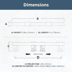 Franklin Brass Adjusta-Pull (5-Pack) Adjustable Drawer Pulls | Fits 1-3/8 to 6-5/16 Inch Hole Centers | Satin Nickel Cabinet Handles| Square Bar P44368-SNM-B