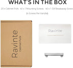 Ravinte 20 Pack 3 Inch Square Cabinet Handles - Satin Nickel Pulls, Brushed Nickel Drawer Pulls, Kitchen Hardware, Handles for Cabinets, Cupboards