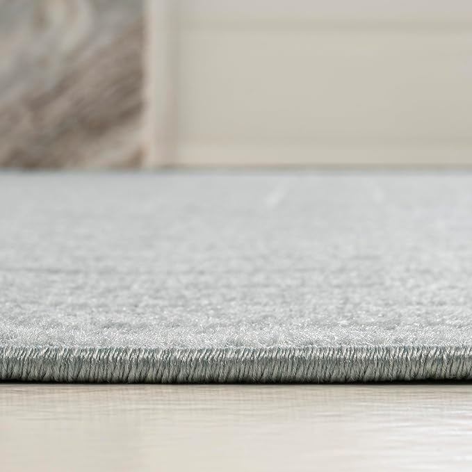 Eyely NCS101F-4 Odense High-Low Minimalist Angle Geometric Light Blue/Cream 4 ft. x 6 ft. Indoor/Outdoor Area Rug, for Home, Backyard, Patio, Porch, Bedroom, Kitchen, Living Room