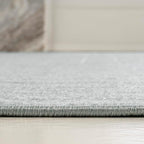 Eyely NCS101F-5 Odense High-Low Minimalist Angle Geometric Light Blue/Cream 5 ft. x 8 ft. Indoor/Outdoor Area Rug, for Home, Backyard, Patio, Porch, Bedroom, Kitchen, Living Room