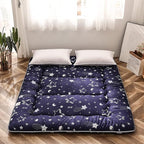 MAXYOYO Navy Star Futon Mattress Japanese Tatami Mat Foldable Bed Portable Camping Mattress Kids Sleeping Pad Floor Lounger Couch Bed, Full