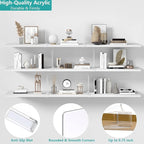 Aolloa 4 PCS Shelf Dividers for Closet Organization Acrylic Clear Closet Shelf Divider for Wooden Shelving Suitable for Wooden or Vertical Shelves Or Bedroom, Kitchen and Office
