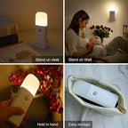 YELKO Motion Sensor Night Light, 2000mAh Rechargeable Night Lights Battery Powered, PortableＤimmable Nightlights with 5 Brightness Levels for Kids,Adults (Warm White 1Pack)