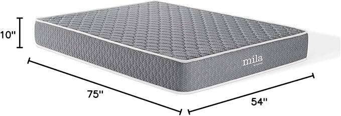 Modway Mila Firm 10" Fiberglass Free Memory Foam Full Mattress